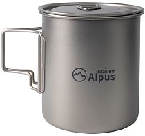 Кружка Alpus титановая с крышкой ALP688 750мл