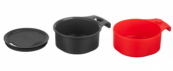 Складной стакан Humangear GoCup L Charcoal/Red - Фото 2 большая