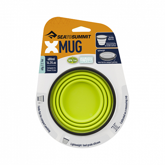 Складная кружка Sea to Summit X-Mug Lime - Фото 4 большая
