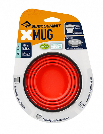 Складная кружка Sea to Summit X-Mug Red - Фото 4 большая
