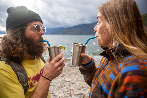 Трубочки для стаканов Klean Kanteen 8мм (4шт) c ёршиком - Фото 4 большая