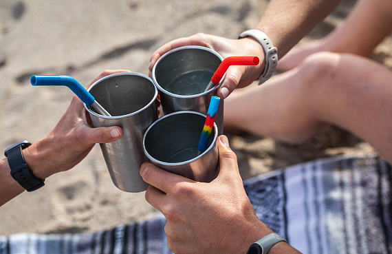 Трубочки для стаканов Klean Kanteen 8мм (4шт) c ёршиком - Фото 9 большая