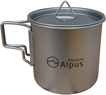 Кружка Alpus титановая с крышкой ALP435 380мл