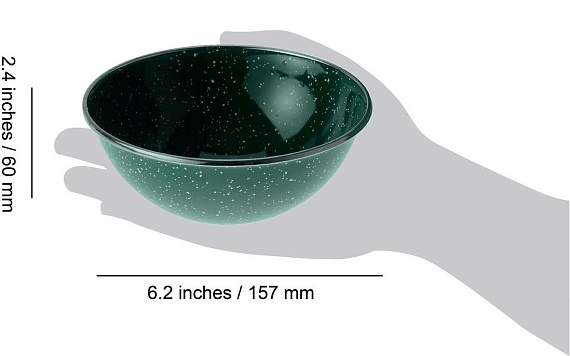 Миска  GSI Pioneer Mixing Bowl 5.75 Black - Фото 2 большая