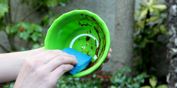 Силиконовая миска-тарелка Humangear FlexiBowl Серый - Фото 11 большая