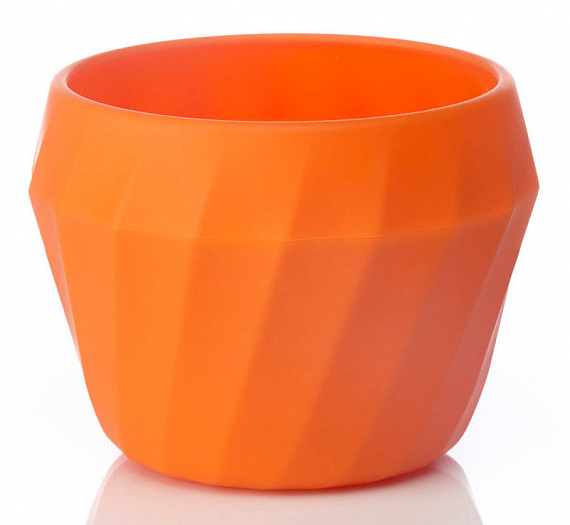 Силиконовая миска-тарелка Humangear FlexiBowl Оранжевый - Фото 1 большая