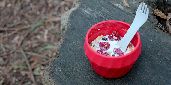 Силиконовая миска-тарелка Humangear FlexiBowl Оранжевый - Фото 15 большая