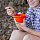Силиконовая миска-тарелка Humangear FlexiBowl Красный - Фото 17 малая