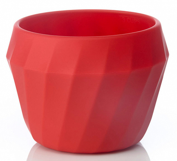 Силиконовая миска-тарелка Humangear FlexiBowl Красный - Фото 1 большая