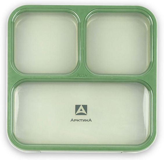 Ланчбокс Арктика 033-800 Зелёный/Бежевый - Фото 4 большая