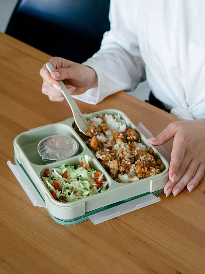 Ланчбокс Арктика 033-800 Зелёный/Бежевый - Фото 7 большая