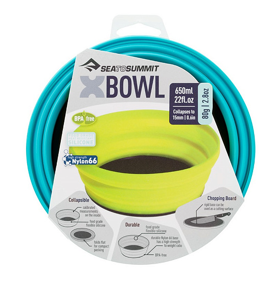 Миска Sea to Summit X-Bowl Pacific Blue - Фото 5 большая