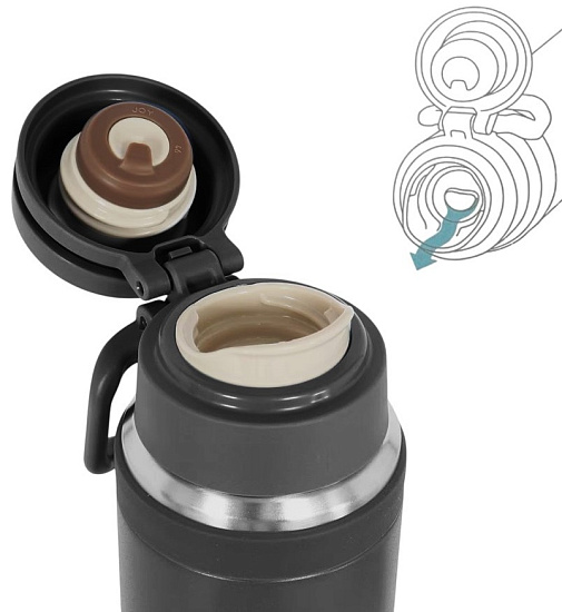 Термос Thermos Joy-1000 Charcoal - Фото 8 большая
