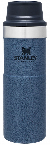 Термостакан Stanley Classic Trigger Action 0,35 Голубой - Фото 1 большая