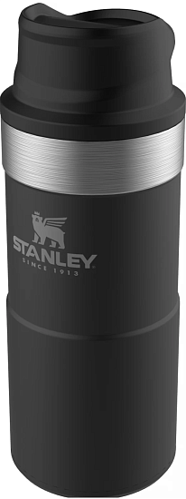 Термостакан Stanley Classic Trigger Action 0,35 Чёрный - Фото 4 большая