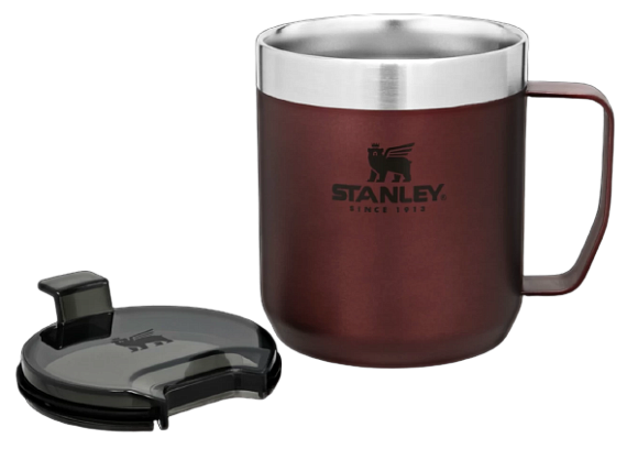 Термокружка Stanley Classic с ручкой 0,35 Бордовая - Фото 5 большая