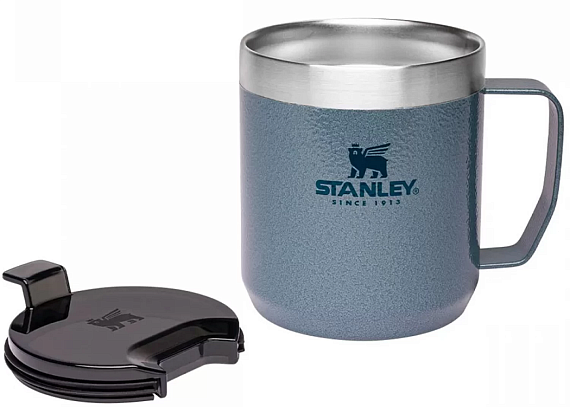 Термокружка Stanley Classic с ручкой 0,35 Голубая - Фото 3 большая