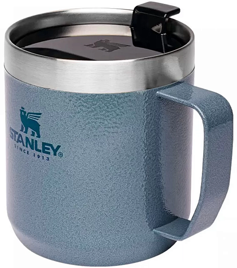Термокружка Stanley Classic с ручкой 0,35 Голубая - Фото 5 большая