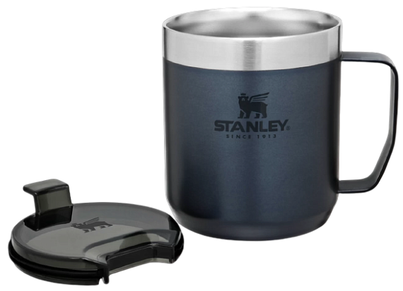 Термокружка Stanley Classic с ручкой 0,35 Синяя - Фото 6 большая