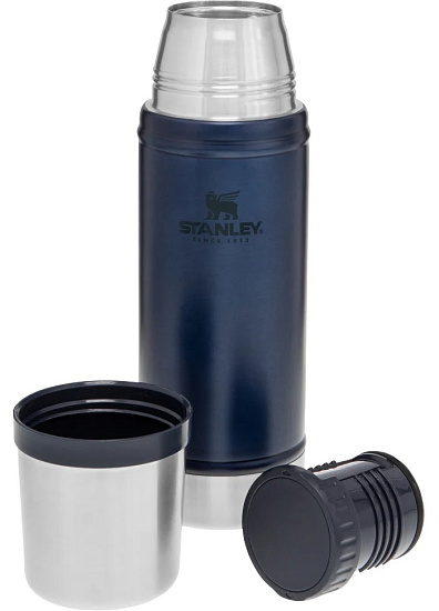 Термос Stanley Classic 0,47 Cиний - Фото 2 большая