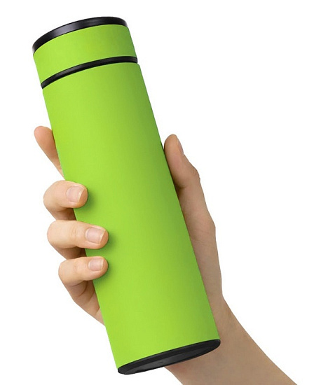 Термос Oasis Vacuum Flask C1 Soft touch 420мл Зелёное яблоко - Фото 4 большая