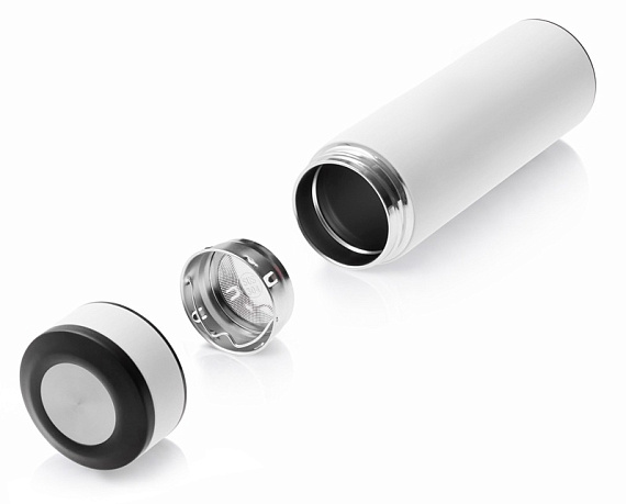 Термос Oasis Vacuum Flask C1 Soft touch 420мл Белый - Фото 3 большая