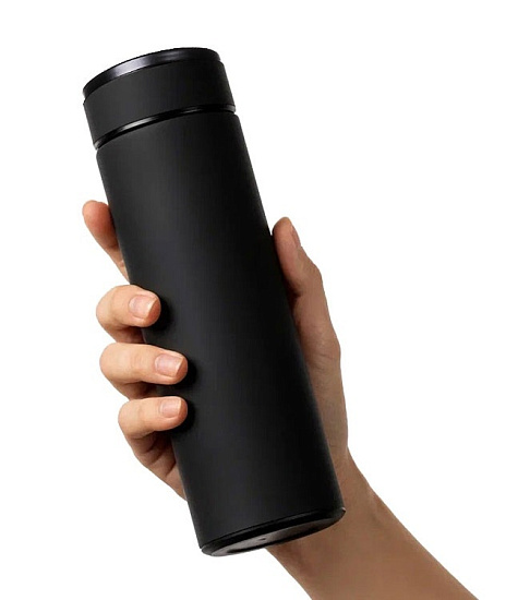 Термос Oasis Vacuum Flask C1 Soft touch 420мл Чёрный - Фото 4 большая