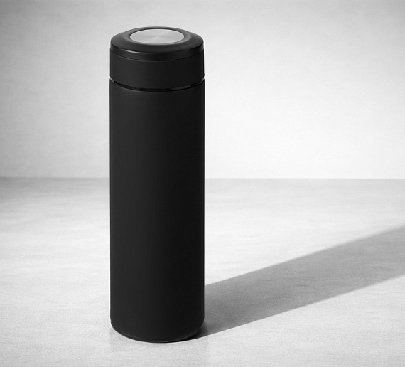 Термос Oasis Vacuum Flask C1 Soft touch 420мл Чёрный - Фото 5 большая
