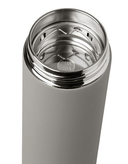 Термос Oasis Vacuum Flask C1 Soft touch 420мл Серый - Фото 6 большая