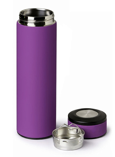 Термос Oasis Vacuum Flask C1 Soft touch 420мл Фиолетовый - Фото 2 большая