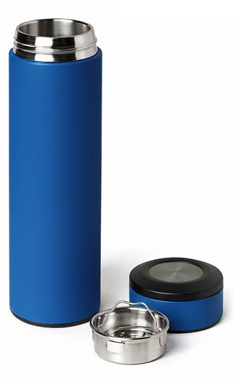 Термос Oasis Vacuum Flask C1 Soft touch 420мл Синий - Фото 8 большая