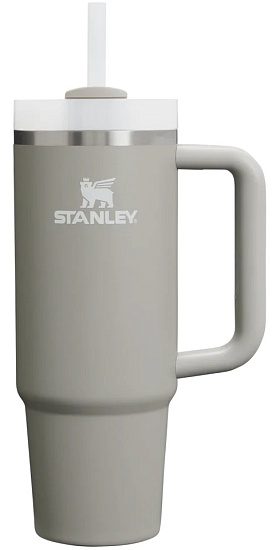 Термокружка Stanley Quencher H2.0 0,88L Пепельно-серый - Фото 1 большая