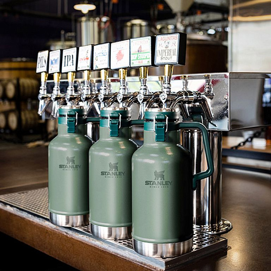 Термос Stanley Classic Growler Hammertone Green - Фото 2 большая