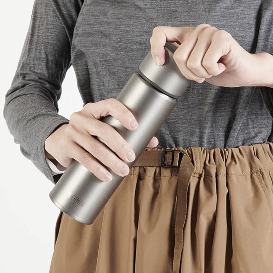Термос Thermos FJN-500T 0,5л Titanium Gray - Фото 9 большая