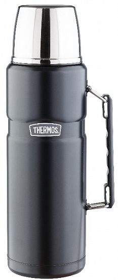 Термос Thermos Stainless King™ Beverage Bottle 1.2 Matte Black - Фото 1 большая