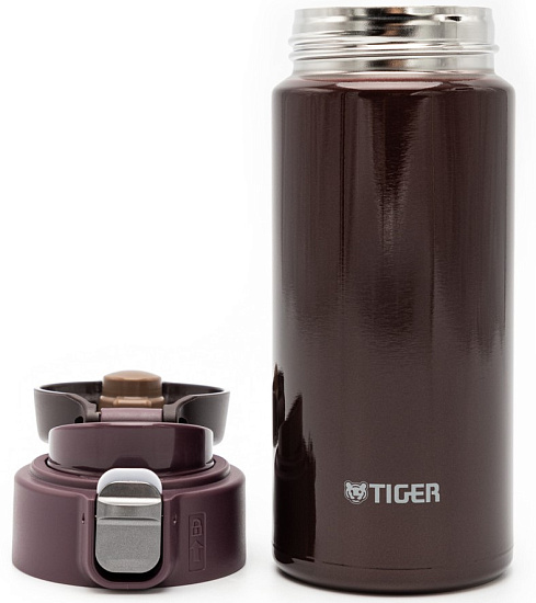 Термокружка Tiger MMJ-A361 TC 0,36 л Chocolate Brown - Фото 3 большая