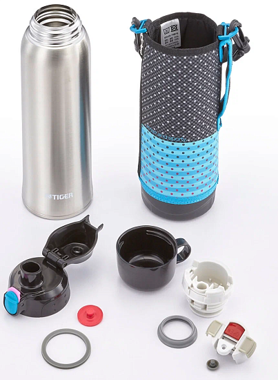 Термос спортивный Tiger MBO-H100 KT 1 л Black Dot - Фото 6 большая