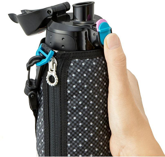 Термос спортивный Tiger MBO-H100 KT 1 л Black Dot - Фото 7 большая