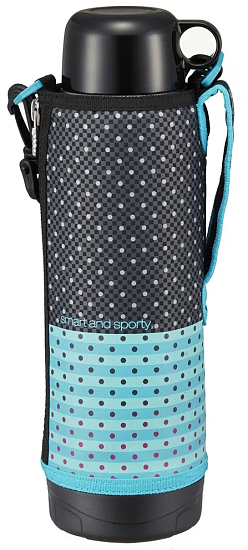 Термос спортивный Tiger MBO-H100 KT 1 л Black Dot - Фото 2 большая