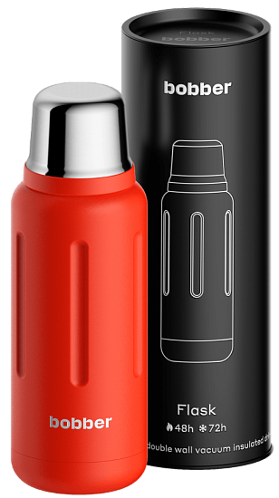 Термос Bobber Flask 1,0 Cayenne Red - Фото 3 большая