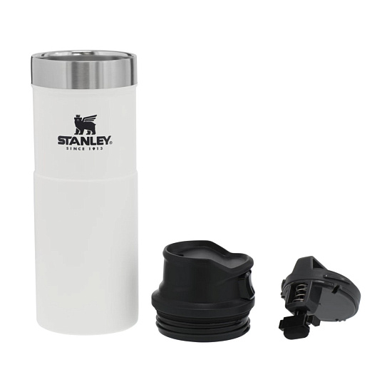 Термостакан Stanley Classic One Hand 2.0 0,35 White - Фото 3 большая