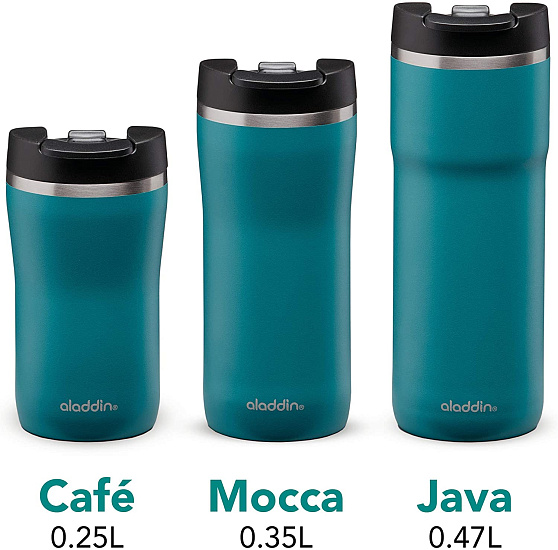 Термокружка Aladdin 350 Mocca Leak-Lock Aqua Blue - Фото 5 большая