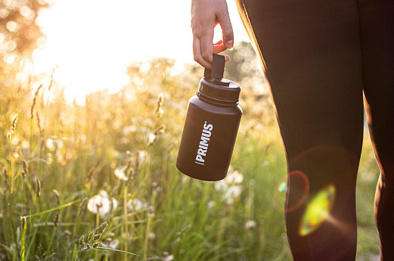 Термос Primus TrailBottle 0.5L Vacuum Black - Фото 2 большая