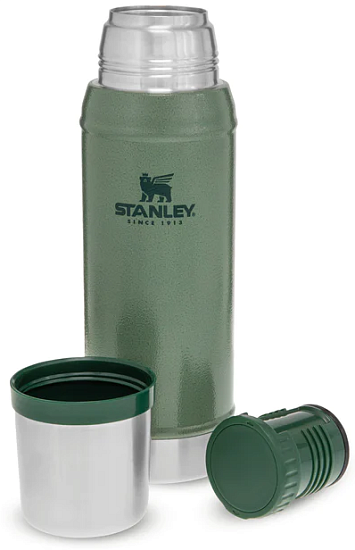 Термос Stanley Classic 0,75L Тёмно-зелёный - Фото 3 большая