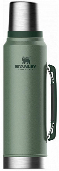 Термос Stanley Classic 1,4L Тёмно-зелёный - Фото 1 большая