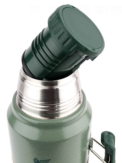 Термос Stanley Classic 1,4L Тёмно-зелёный - Фото 4 большая