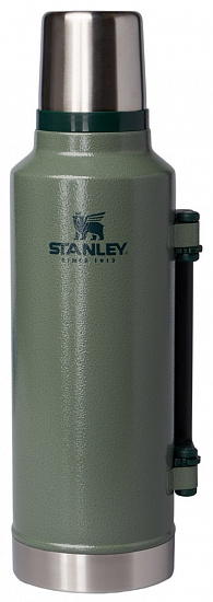 Термос Stanley Classic 1,9L Тёмно-зелёный - Фото 1 большая