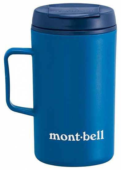 Термокружка MontBell Thermo Mug MB Logo 330 синий - Фото 1 большая