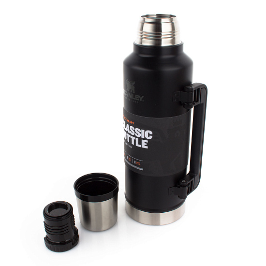 Термос Stanley Classic 1,9 Matte Black - Фото 2 большая