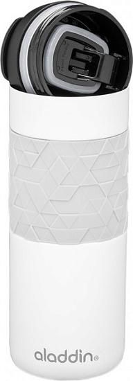 Термокружка Aladdin 470 Easy Grip Leak-Lock Snowflake White - Фото 3 большая